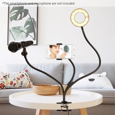 Selfie Ring Light -pidin Lazy Bracket LED-valo Live Stream