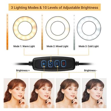 Selfie Ring Light -pidin Lazy Bracket LED-valo Live Stream