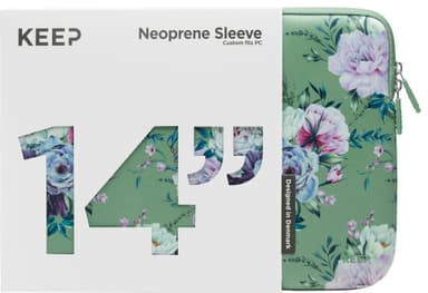 KEEP 14" PC neopreeninen suojatasku (Jade Summer Flower)
