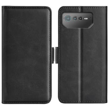 SKALO Asus ROG Phone 6/6Pro/6D/6D Ultimate 5G Premium Wallet Lompakkokotelo - Musta