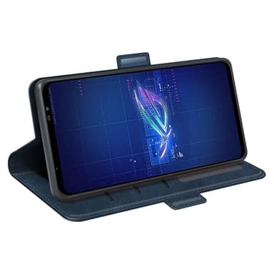 SKALO Asus ROG Phone 6/6Pro/6D/6D Ultimate 5G Premium Wallet Lompakkokotelo - Sininen