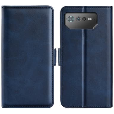 SKALO Asus ROG Phone 6/6Pro/6D/6D Ultimate 5G Premium Wallet Lompakkokotelo - Sininen