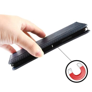 SKALO Asus ROG Phone 6/6Pro/6D/6D Ultimate 5G Kohokuvioitu Premium lompakkokotelo - Sininen