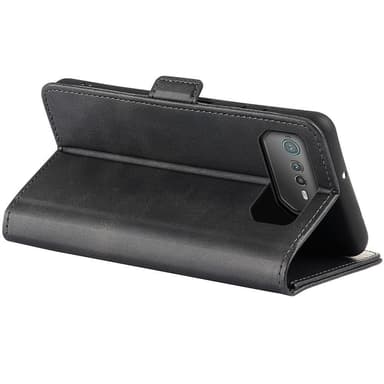 SKALO Asus ROG Phone 6/6Pro/6D/6D Ultimate 5G Premium Wallet Lompakkokotelo - Musta