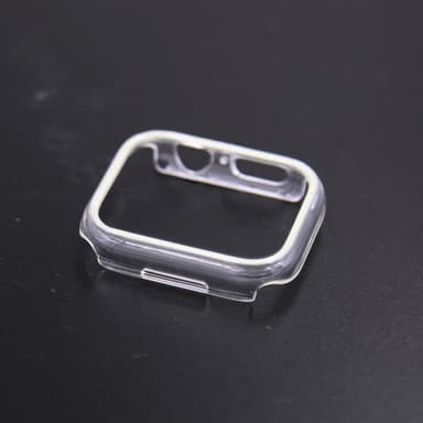 Valoisa kotelo näytönsuojalla Valkoinen Apple Watch Series 7/8