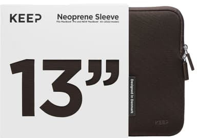 KEEP MacBook suojatasku 13” (Java Brown)