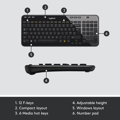 Logitech K360 langaton näppäimistö