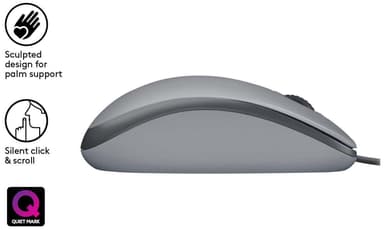 Logitech M110 Silent hiiri (harmaa)