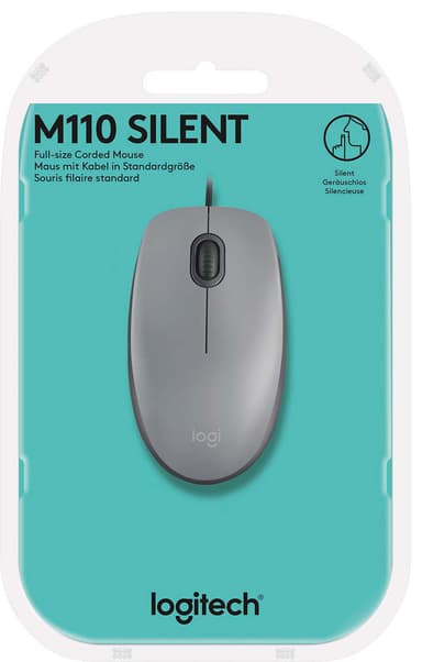 Logitech M110 Silent hiiri (harmaa)