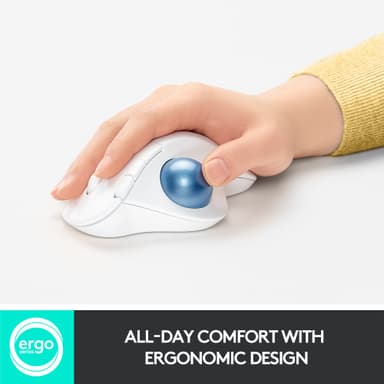 Logitech Ergo M575 hiiri (valkoinen)