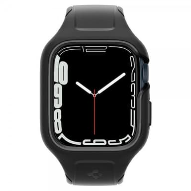 Spigen Apple Watch 41mm Kuori Rannekkeella Liquid Air Pro Musta