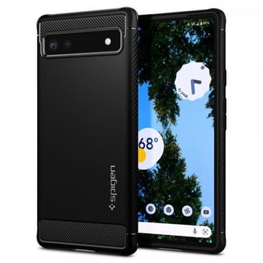 Spigen Google Pixel 6a Kuori Rugged Armor Matte Black