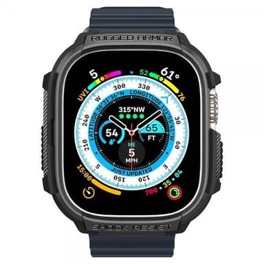 Spigen Apple Watch Ultra Kuori Rugged Armor Matte Black