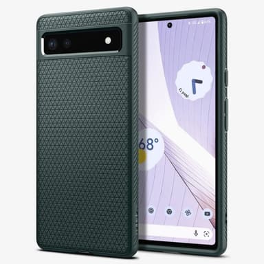 Spigen Google Pixel 6a Kuori Liquid Air Midnight Green