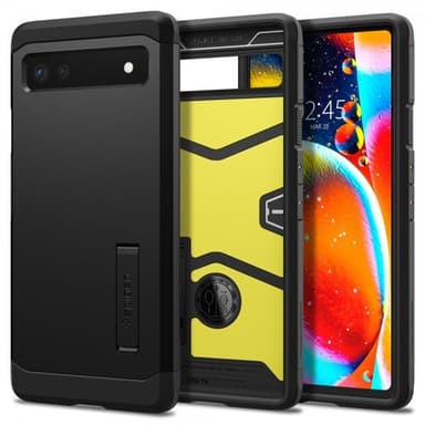 Spigen Google Pixel 6a Kuori Tough Armor Musta