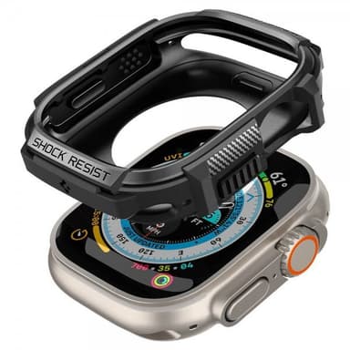 Spigen Apple Watch Ultra Kuori Rugged Armor Matte Black