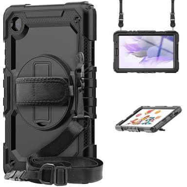Hybridikuori olkahihnalla Samsung Galaxy Tab A7 Lite 8.7 (2021) - Must