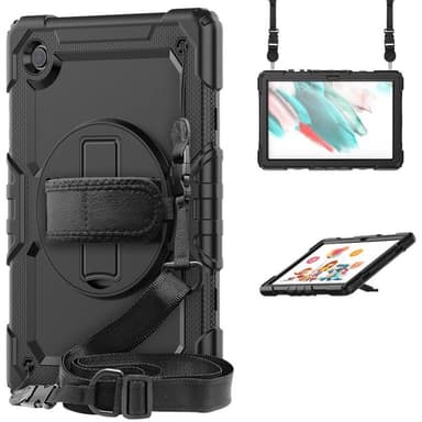 Hybridikuori olkahihnalla Samsung Galaxy Tab A8 10.5 (2021) - Musta