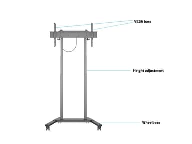 Multibrackets M Motorized Floorstand 37-90" Black