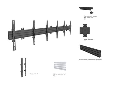 Multibrackets 4016 kyltin näyttökiinnike 165,1 cm (65") Musta