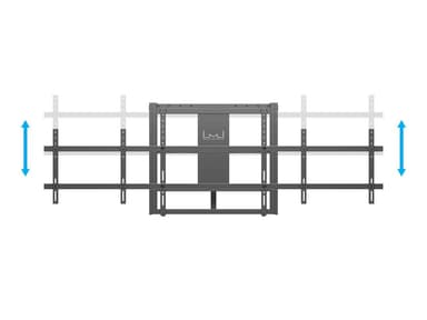 Multibrackets 0433 TV-kiinnike 2,13 m (84") Musta