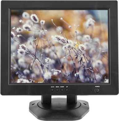 12,1"" TFT-värinäyttö, 800x600, VGA, 12V, musta