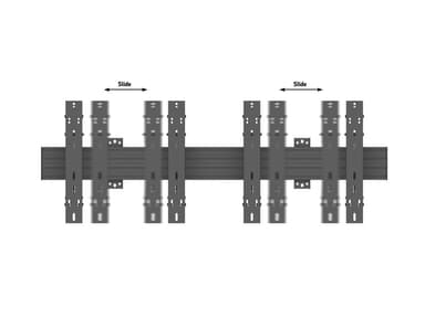 Multibrackets 5020 kyltin näyttökiinnike 139,7 cm (55") Musta