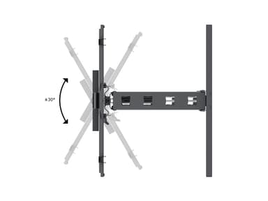 Multibrackets 6744 TV-kiinnike 165,1 cm (65") Musta