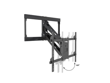 Multibrackets 6744 TV-kiinnike 165,1 cm (65") Musta
