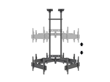 Multibrackets 8878 kyltin näyttökiinnike 190,5 cm (75") Musta