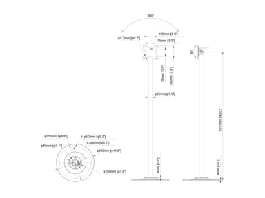 Multibrackets 0549 kyltin näyttökiinnike 76,2 cm (30") Musta