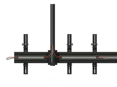 Multibrackets 3477 kyltin näyttökiinnike 165,1 cm (65") Musta