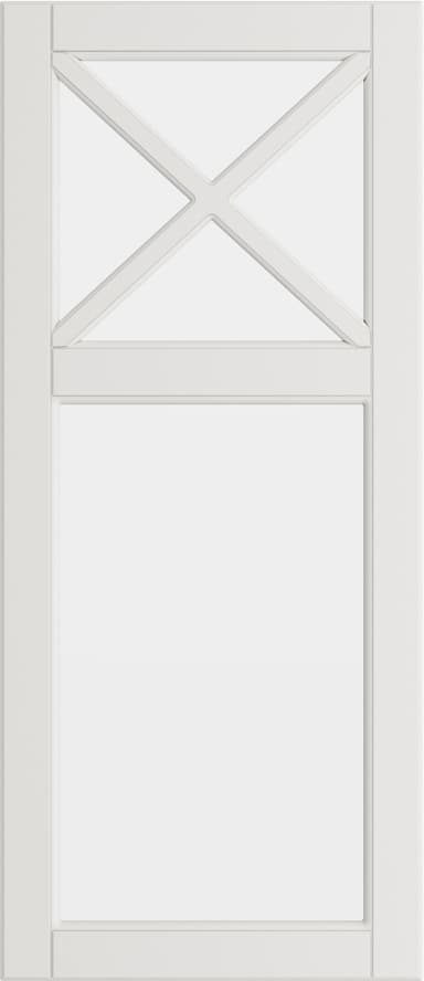 Fasett Mansion Classic White Vitriiniovi kokonainen lasi keittiöön 40x92