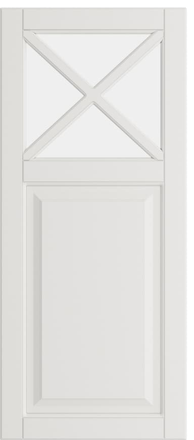 Epoq Fasett Mansion Classic White Vitriiniovi puolikas lasi keittiöön 40x92