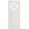 Epoq Fasett Mansion Classic White Vitriiniovi puolikas lasi keittiöön 40x92