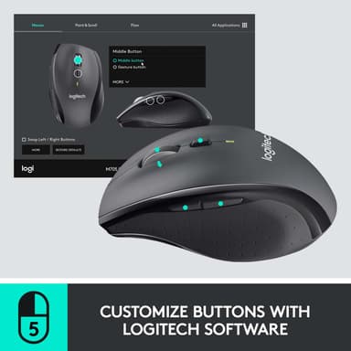 Logitech Marathon Mouse M705 -hiiri, musta, USB