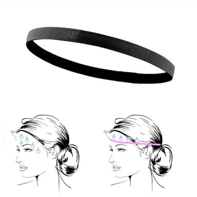 Elastiska sportpannband 3-pack Monivärinen
