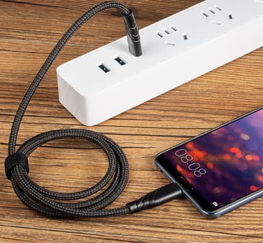 USB C - USB C -kaapeli 5A PD100W Pikalataus Musta 0.3 m