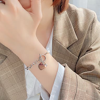 Faux Pearl Heart Rannekoru Hopea