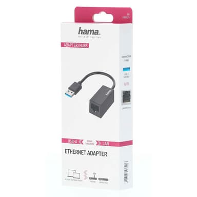 HAMA Adapter Network USB 3.0 USB - LAN/Ethernet 10/100/1000