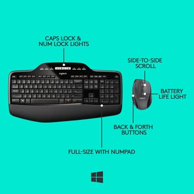 Logitech MK710 näppäimistö ja hiiri