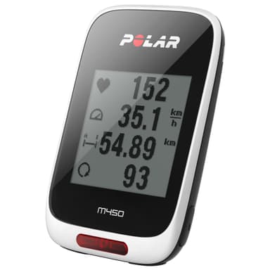 Polar M450HR pyöräilytietokone (musta/valkoinen)