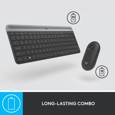 Logitech MK470 Slim Combo hiiri ja näppäimistö (grafiitti)