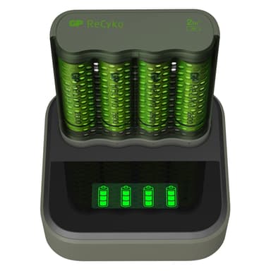 ReCyko 1st M451 Laturin USB-telakka D451 + 4xAA