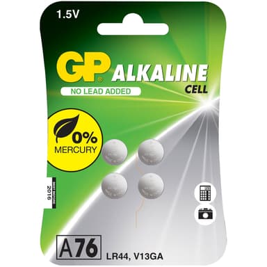 A76 / LR44 nappiparisto, 4 kpl