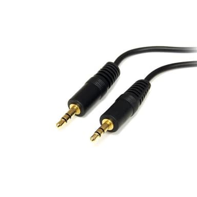 StarTech.com 6ft 3.5mm, 3.5mm, Uros, 3.5mm, Uros, 1,8 m, Musta