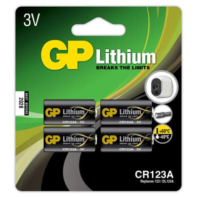 CR123A 4-litiumparisto