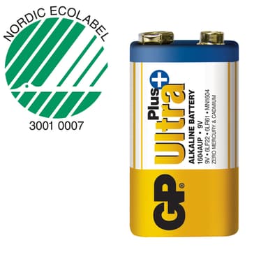 Ultra Plus Alkaline 9V 1-pack