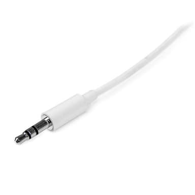 StarTech.com MU3MMMSWH, 3.5mm, Uros, 3.5mm, Uros, 3 m, Valkoinen
