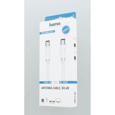 HAMA Cable Antenna 90dB White 0.75m